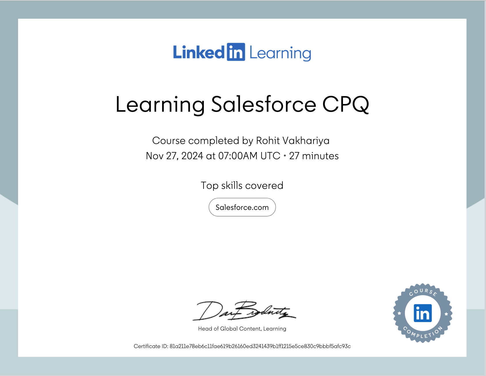 Salesforce CPQ