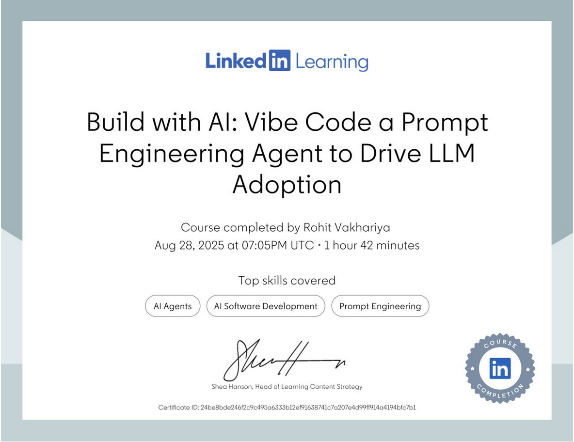 Vibe Code a Prompt Engineering Agent to Drive LLM Adoption